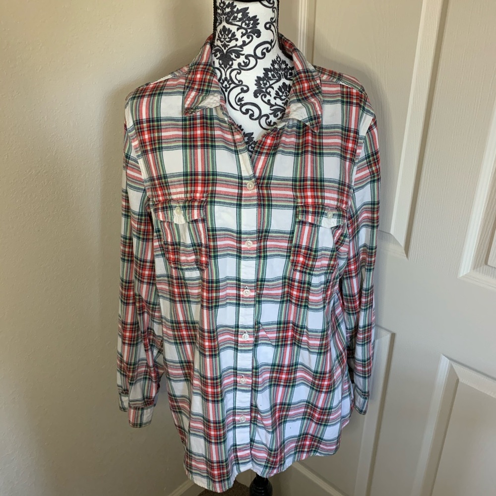 3/$15 Old Navy Plaid Flannel Button Down Blouse